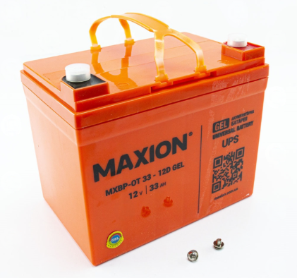 акб  12V 33A (195х132х170) SLA промышленный MAXION оранж