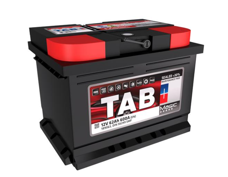Аккумулятор TAB 62Ah 600A EN, 242x175x175, крепление: B13,правый "+"