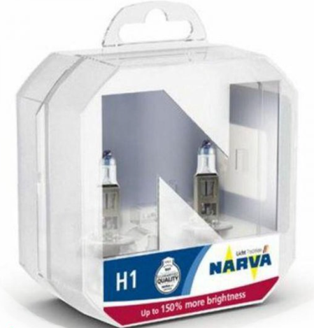 лампа  H1 12V 55 W NARVA PR+150% (пара)