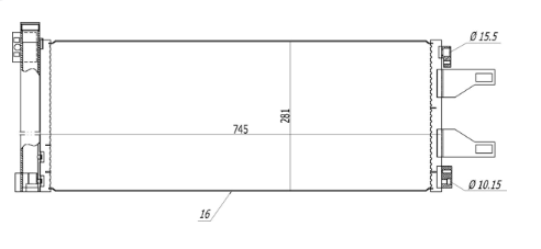 радиатор кондиционера Citroen Jumper, Peugeot Boxer 06->  (HART)