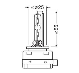 Лампа ксеноновая D3S 12V 35W OSRAM 66340 Classic 66340CLC - зображення 3