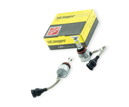 лампа LED H11 12V-24V STINGER 5500K 3200L радиатор