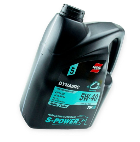 масло S-Power 5W-40 Dynamic TSi SL/CF (5л)