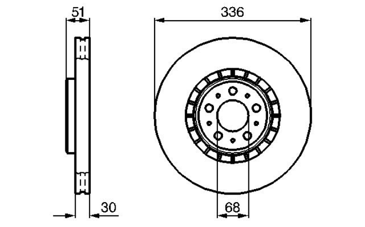 Гальмівний диск 0986479202 - зображення 2