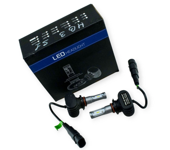 лампа LED HB3 12V-24V S1 6500K 6000L 25W диод CSP радиатор