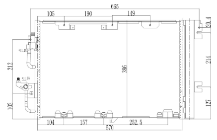 радиатор кондиционера Opel Astra H, Zafira B (04-15)  (HART) 621 669 - зображення 3