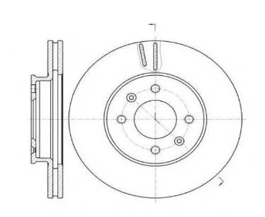 диск тормозной пер. Hyundai Accent, i20, Kia Rio 05-> (d256x22mm)  (LPR-Samko)