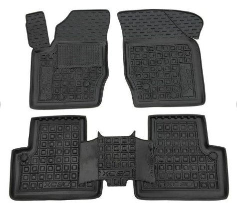 коврики салона VOLVO XC90 2002-2014 борт 2,5см, с перемычкой