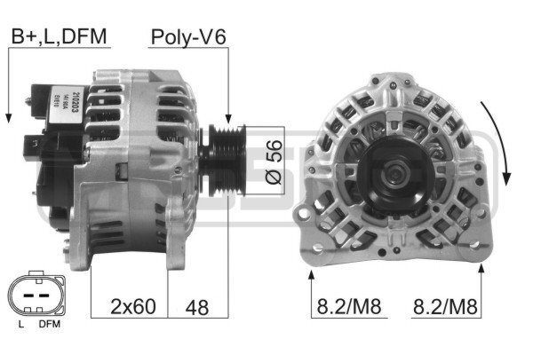 Генератор VW,AUDI,SEAT,SKODA