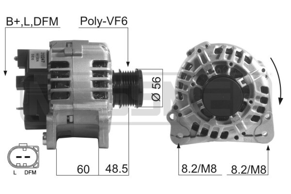 Генератор AUDI,FORD,SEAT,SKODA,VW
