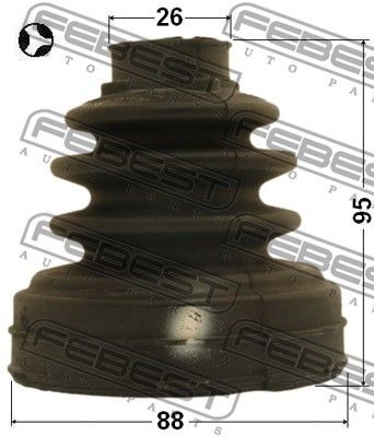 Пильовик приводу колеса