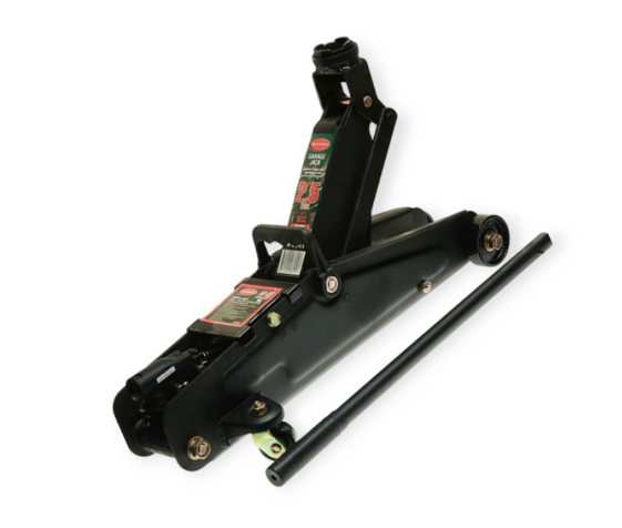 домкрат гидравл. подкатной 2,5 Т 135-387мм  (коробка) с резиновой накладкой Rock Force RF-TH22501 - зображення 2