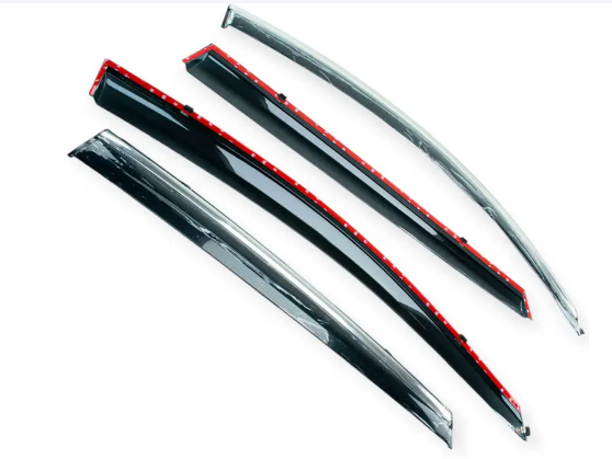 ветровик Kia Optima / K5 2015-2020 (скотч) TopVisor  c хром молдингом