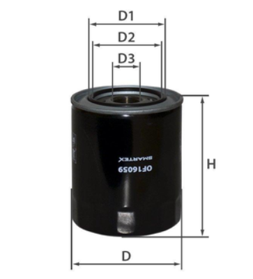 фильтр масл. Mitsubishi L 200  2.5D,TD,DI-D 96->  (SMARTEX)