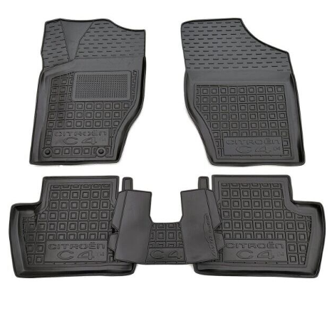 коврики салона Citroen С4 2004-2010 MOD борт 2,5см, с перемычкой