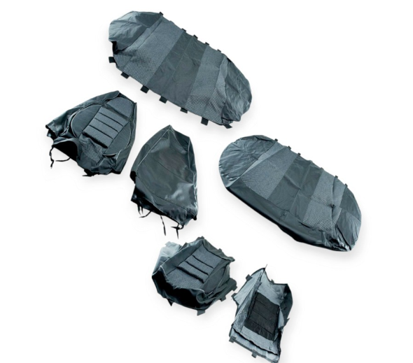 чехлы салона ВАЗ 2108-21099, 2113-2115 "пилот" серые кожзам+ткань