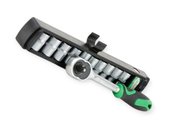 набор головок  1/4"  11 шт,  5-14 мм с трещ. (планшет)