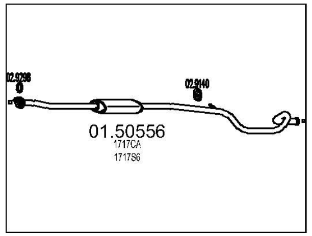 Средняя часть выхлопной системы (Резонатор)