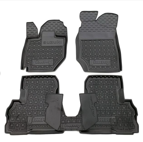 коврики салона Suzuki Jimny 2019-> борт 2,5см, с перемычкой