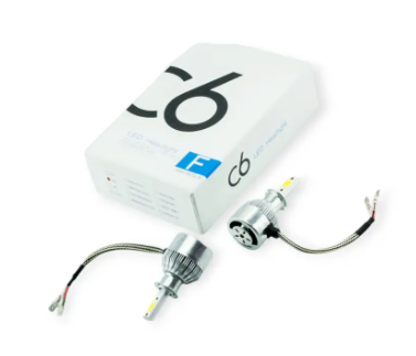 лампа LED H3 12V-24V C6 6500K 3800L 70W радиатор с вентилятором