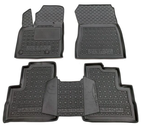 коврики салона Nissan Qashqai 2022-> борт 2,5см, с перемычкой