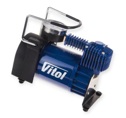 компрессор Vitol  10атм/ 40л/15А/1м шланг/прикур/сумка