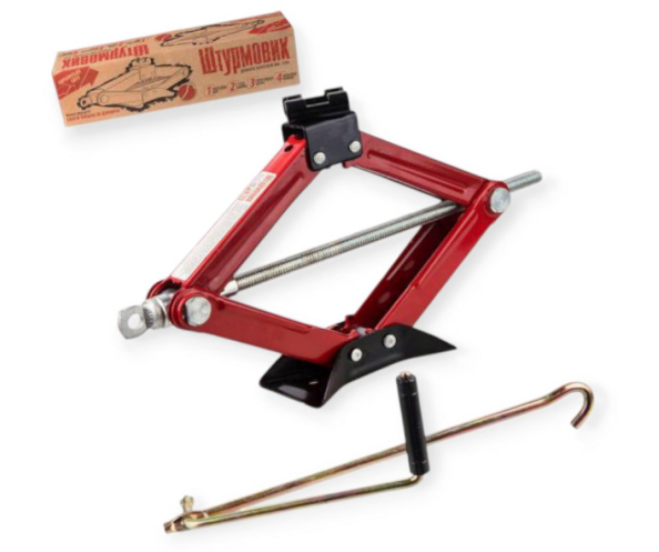 домкрат ромбовый  1,5Т 110-390мм  металлическая опора Штурмовик