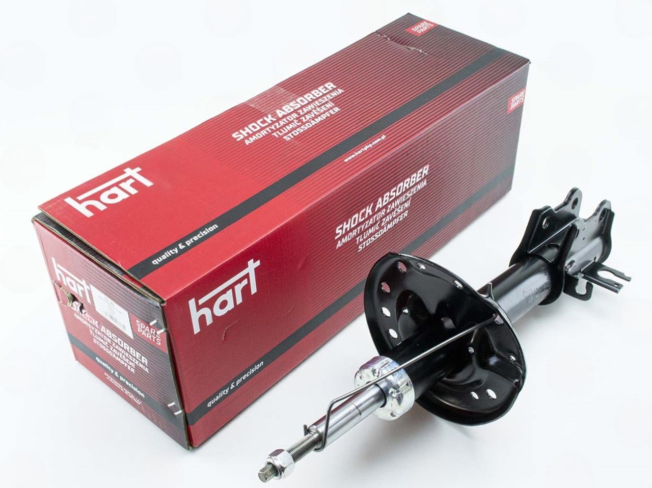 амортизатор пер. Opel Corsa D 06-> левый L  (HART)