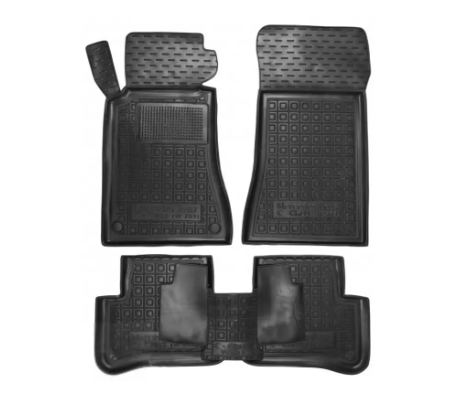 коврики салона Mercedes W211 2002-2006  борт 2,5см, с перемычкой