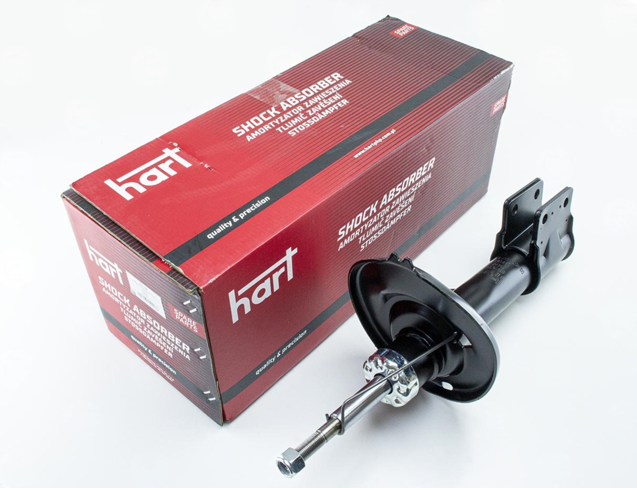 амортизатор пер. Peugeot 308 левый L 07->  (HART)