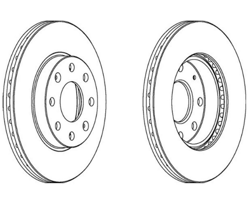 диск тормозной Chevrolet Aveo d13 (Ferodo)