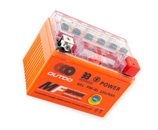 акб 12V4A (110x85x70) HONDA AF18,27/DELTA гелевый OUTDO STANDARD оранжевый