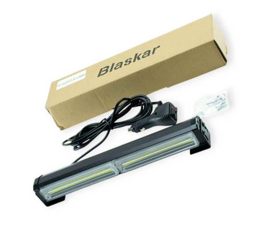 фара дополнительная LED  прямоуг. 310х45х40 (Д/В/Ш) 2 секции белый+ стробоскоп+штекер в прикуриват.