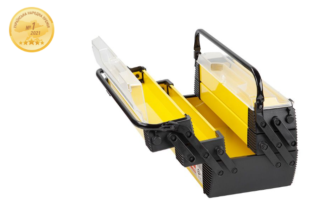 ящик инструментальный  18"    454х210х230 мм раскладной 4 яруса, металлический BX-5018 - зображення 3