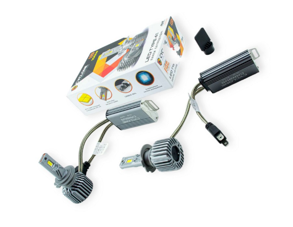 лампа LED H7/Н18 12V-24V Type 41 v2 100W 5700K 18000L радиатор с вентилятором+обманка