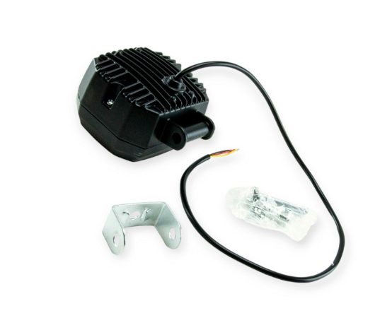 фара дополнительная LED  прямоуг.  70х60х55 (Д/В/Ш) 20W CREE дальний+ДХО 20W(QB) - зображення 2