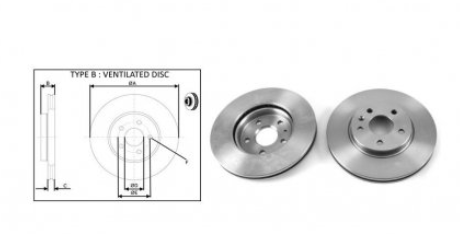 диск тормозной пер. Opel Astra J (276mmx26mm)  (APLUS)