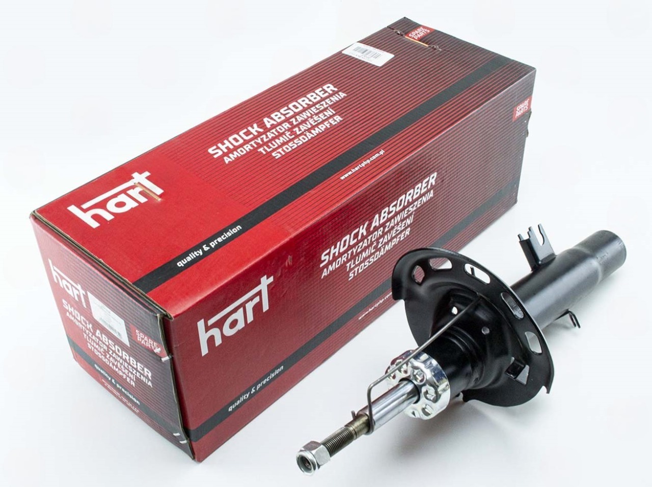 амортизатор пер. Peugeot 208 левый L 12->  (HART)