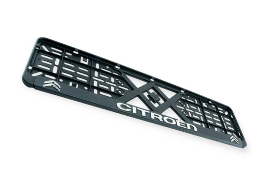 рамка под номер книжка  "CITROEN"  рельефная хром улучшенная