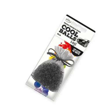 ароматизатор на зеркало сухой мешочек TASOTTI Cool Balls Bags  "Black"