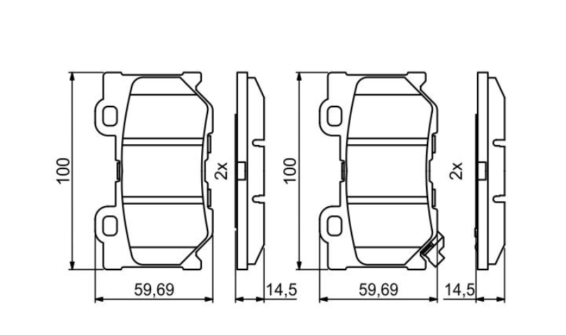 Гальмівні колодки дискові 0986494863 - зображення 3