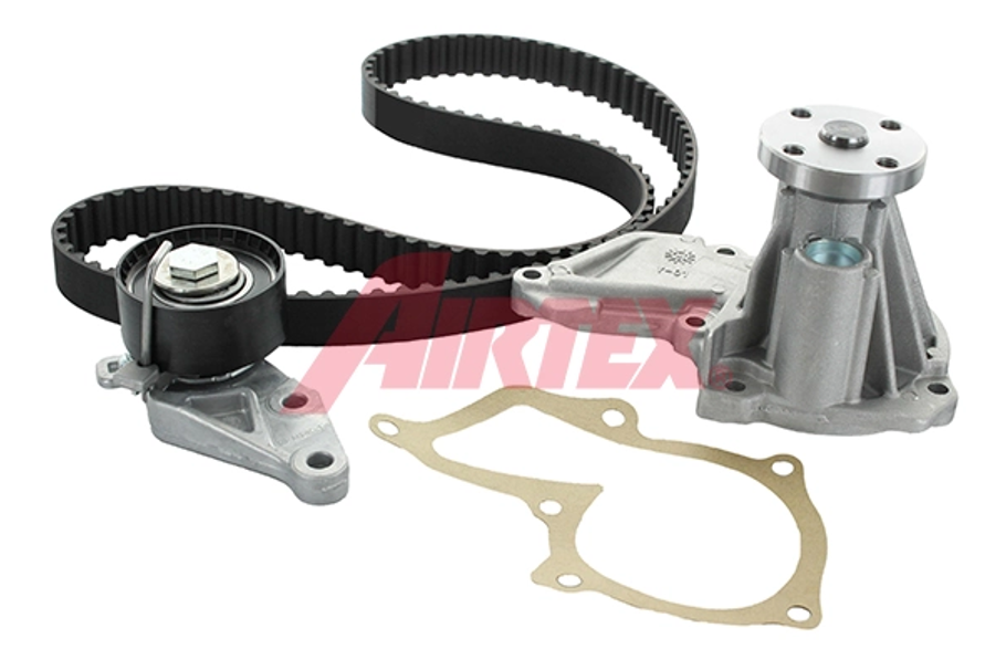 ремкомплект ГРМ (ремень+ролики+помпа) Mazda 2, Ford Focus, Volvo S40/V50 1.25-1.6 95->  (AIRTEX)