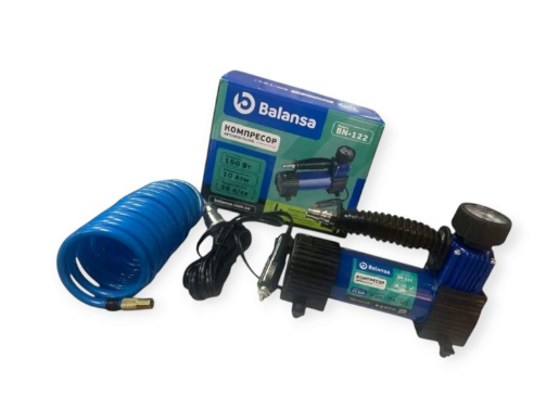 компрессор Balansa 10атм/35л/12А/3м шланг спирал. съемный/прикур/насадки/сумка