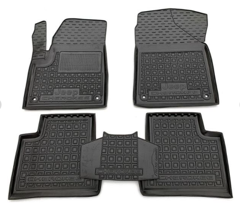 коврики салона Jeep Cherokee 2013-> (KL) борт 2,5см, с перемычкой