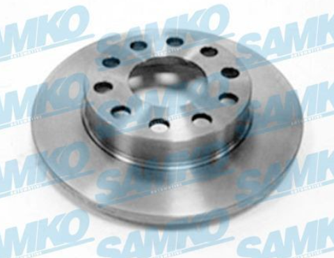 диск тормозной зад. Audi A4 B6, B7 (d245x10mm) 00->  (SAMKO)