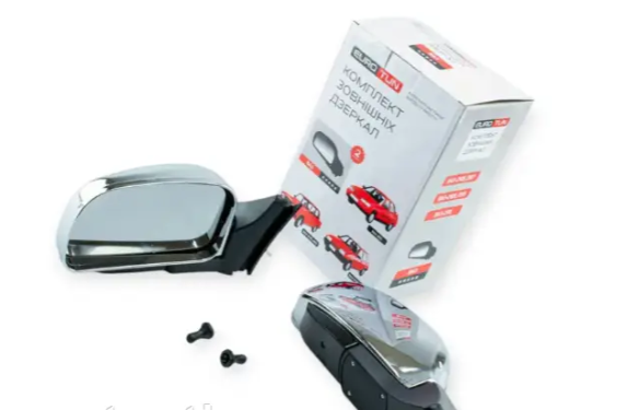 зеркало наружное 2105-2107 большое хром к-т