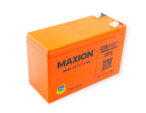 акб 12V 7A (150x65x95) SLA промышленный MAXION оранж