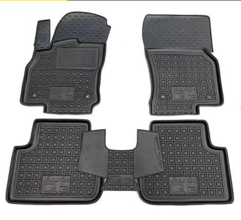 коврики салона Audi Q3 2020->  борт 2,5см, с перемычкой