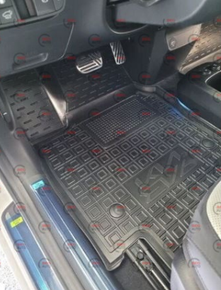 коврики салона Kia EV6 Mod борт 2,5см, с перемычкой  "под заказ"