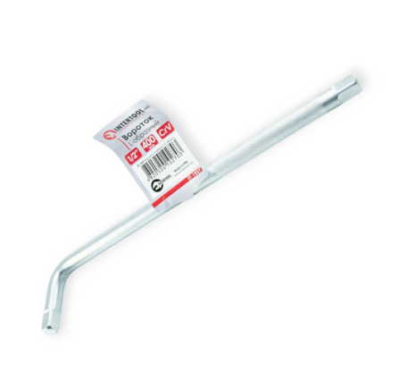 вороток  Г-образный  1/2" 320 мм двусторонний CrV Intertool